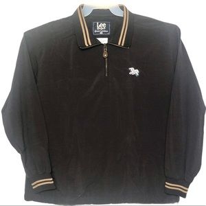Vtg Lee Sport Nylon Windbreaker Dark Brown Size L